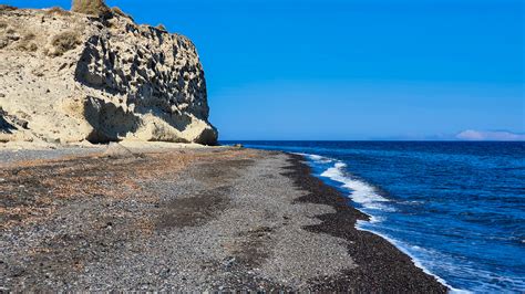 nudist beach santorini|Koloumbos Beach Santorini 